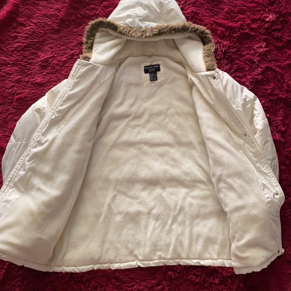 Cream Parka puffer coat - Picture 6 of 14